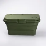 Складний кошик для пікніка з кришкою-столиком 44.8х26х14 см Зелений (SJ-0120GR)