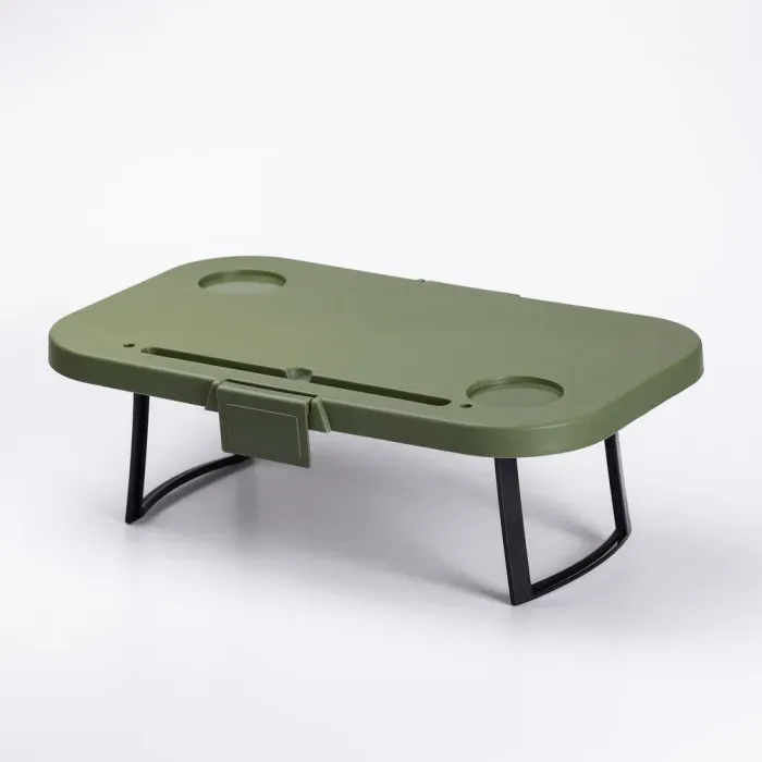 Складний кошик для пікніка з кришкою-столиком 44.8х26х14 см Зелений (SJ-0120GR) - изображение 2