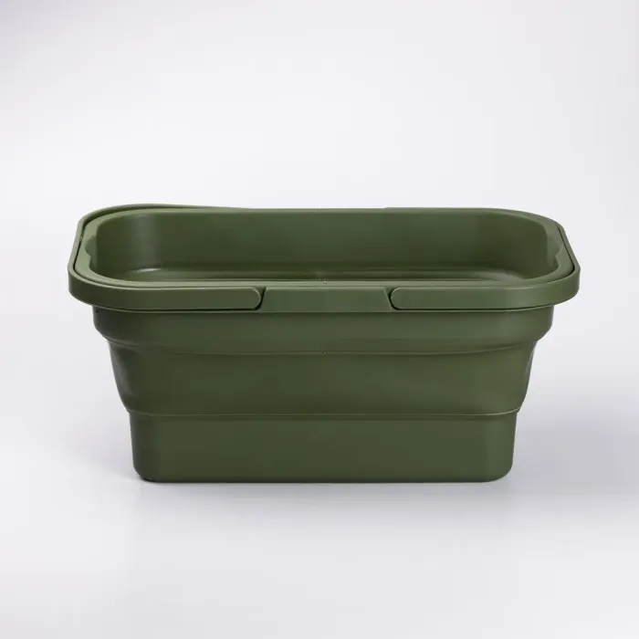 Складний кошик для пікніка з кришкою-столиком 44.8х26х14 см Зелений (SJ-0120GR) - изображение 5