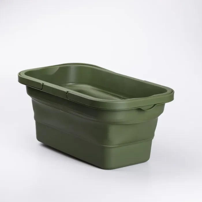 Складний кошик для пікніка з кришкою-столиком 44.8х26х14 см Зелений (SJ-0120GR) - изображение 6