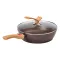 Сковорода MGC з кришкою 28 см з антипригарним покриттям 3,5 л зі знімною ручкою кофейна (HP-4-465CO)