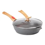 Сковорода MGC з кришкою 28 см з антипригарним покриттям 3,5 л зі знімною ручкою сіра (HP-4-465G)