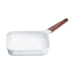 Сковорода-гриль квадратна MGC з кришкою 24 см та антипригарним покриттям 2.5 л біла (HP-4-438W)