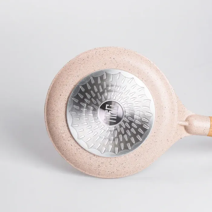 Сковорода для блинов MGC 20 см с мраморным антипригарным бежевым покрытием (HP-4-426CR) - изображение 3