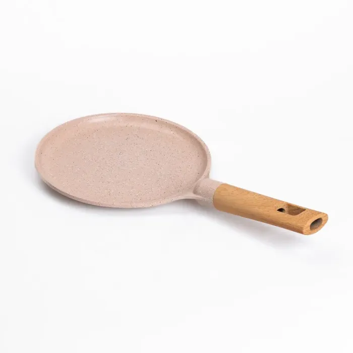 Сковорода для блинов MGC 20 см с мраморным антипригарным бежевым покрытием (HP-4-426CR) - изображение 4