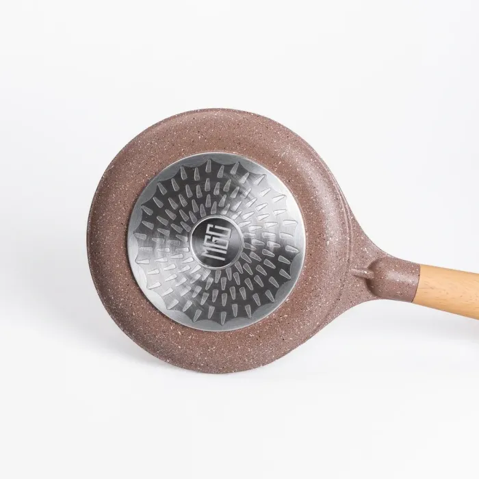 Сковорода для блинов MGC 20 см с мраморным антипригарным покрытием коричневая (HP-4-426CO) - изображение 3
