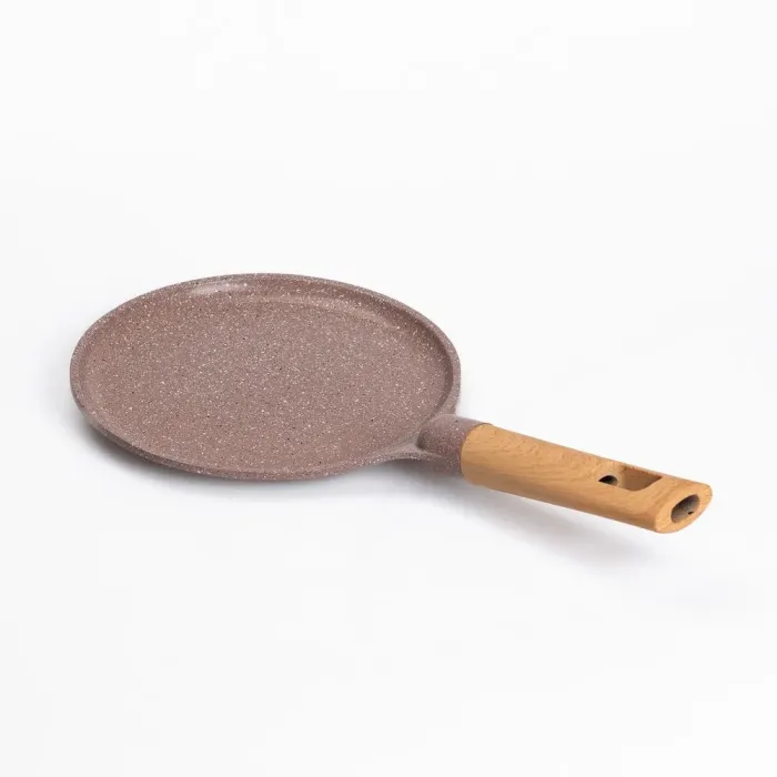 Сковорода для блинов MGC 20 см с мраморным антипригарным покрытием коричневая (HP-4-426CO) - изображение 4