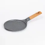 Сковорода для млинців MGC 20 см з мармуровим антипригарним покриттям сіра (HP-4-426G)