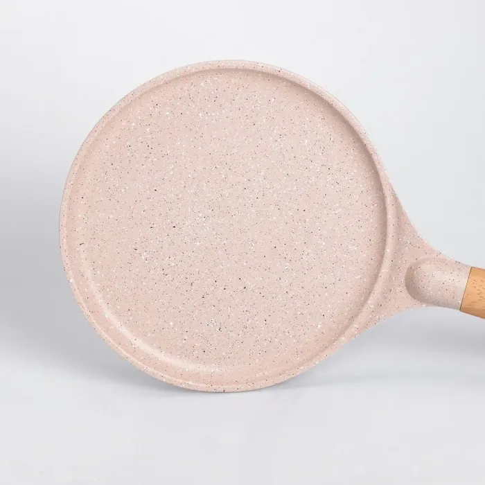 Сковорода для блинов MGC 22 см с мраморным антипригарным бежевым покрытием (HP-4-427CR) - изображение 2