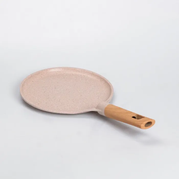 Сковорода для блинов MGC 22 см с мраморным антипригарным бежевым покрытием (HP-4-427CR) - изображение 4