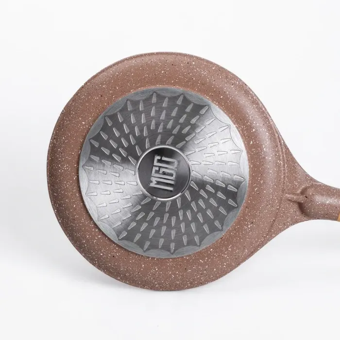 Сковорода для блинов MGC 22 см с мраморным антипригарным покрытием коричневая (HP-4-427CO) - изображение 3