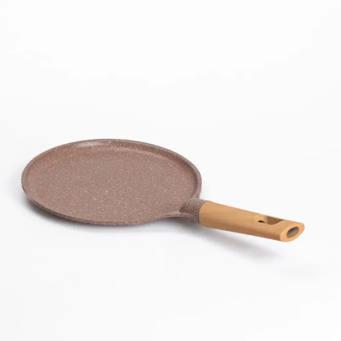 Сковорода для блинов MGC 22 см с мраморным антипригарным покрытием коричневая (HP-4-427CO) - изображение 4