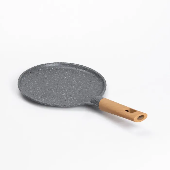 Сковорода для млинців MGC 22 см з мармуровим антипригарним покриттям сіра (HP-4-427G) - зображення 4