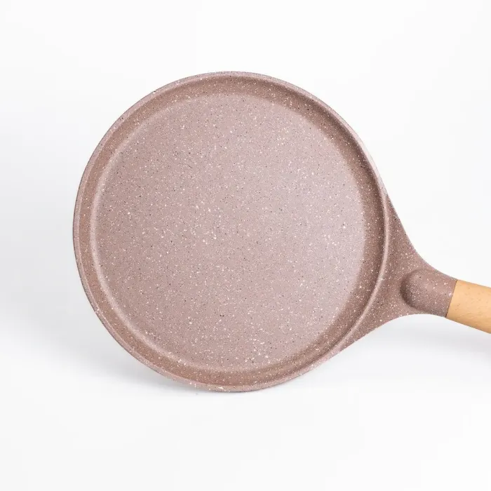 Сковорода для блинов MGC 24 см с мраморным антипригарным покрытием коричневая (HP-4-428CO) - изображение 2