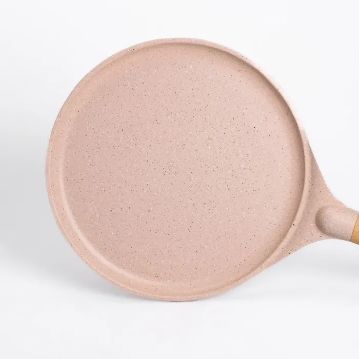 Сковорода MGC для блинов 26 см с мраморным антипригарным бежевым покрытием (HP-4-429CR) - изображение 2