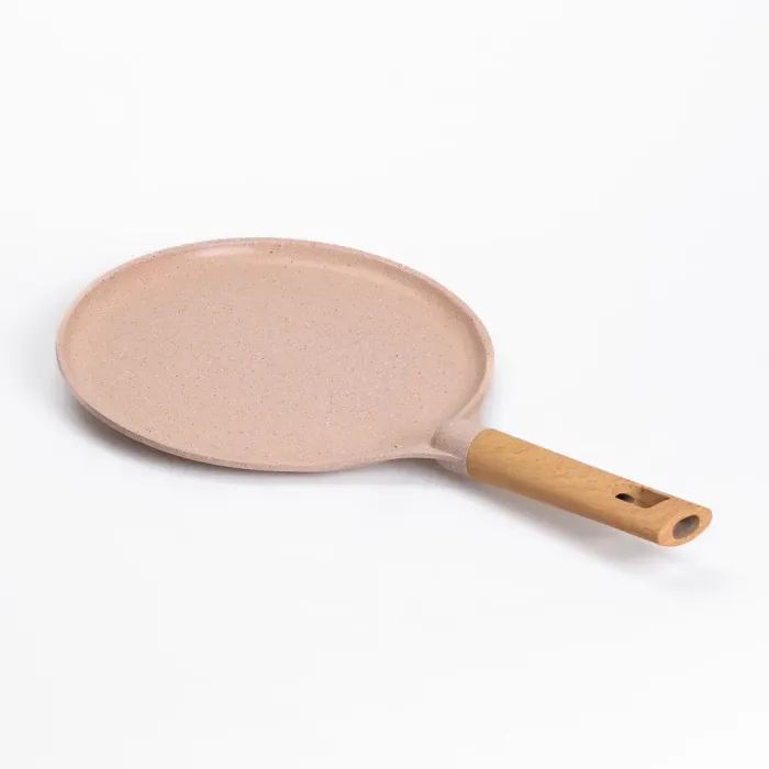 Сковорода MGC для блинов 26 см с мраморным антипригарным бежевым покрытием (HP-4-429CR) - изображение 4