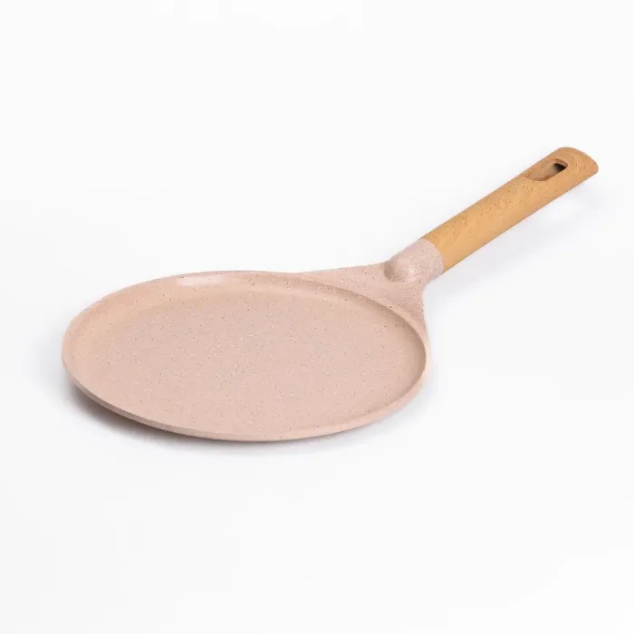 Сковорода MGC для блинов 26 см с мраморным антипригарным бежевым покрытием (HP-4-429CR) - изображение 5