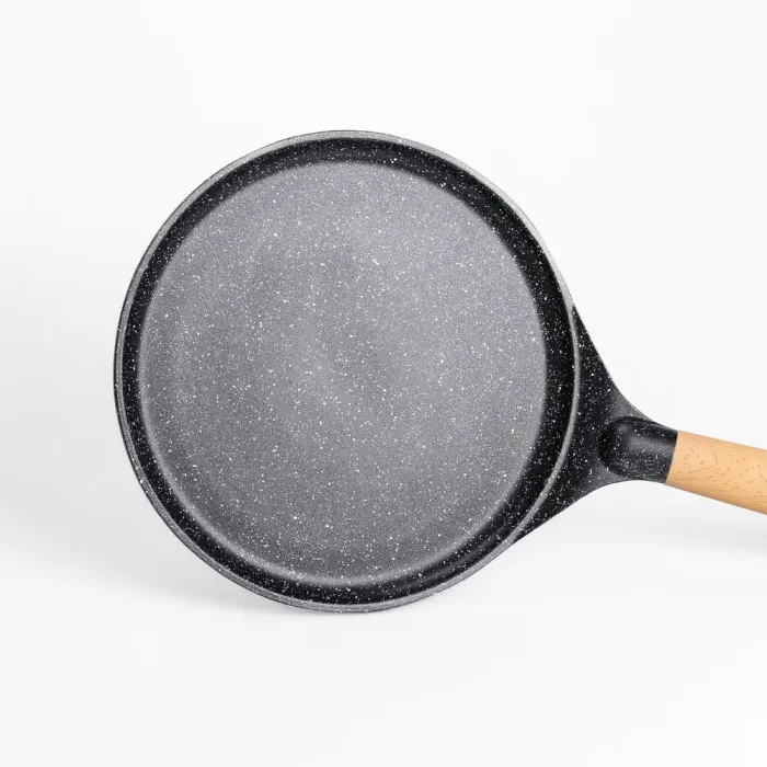 Сковорода для млинців MGC 26 см з мармуровим антипригарним покриттям чорна (HP-4-429B) - зображення 2