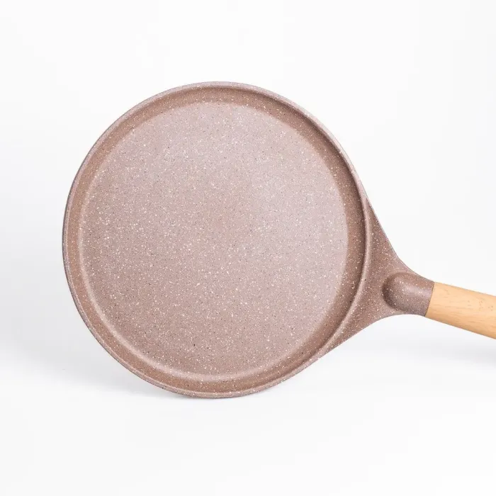 Сковорода MGC для блинов 26 см с мраморным антипригарным покрытием коричневая (HP-4-429CO) - изображение 2