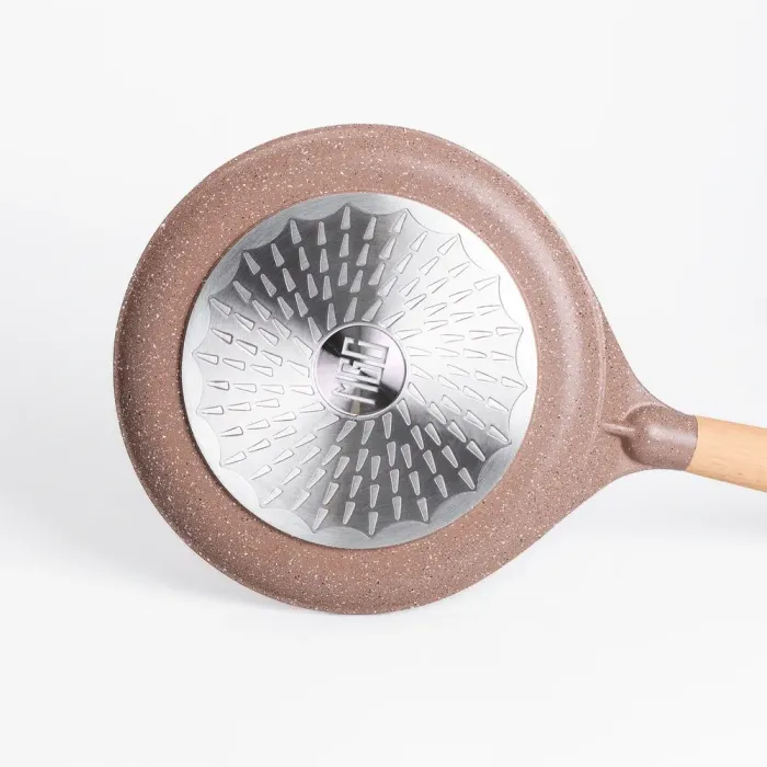 Сковорода MGC для блинов 26 см с мраморным антипригарным покрытием коричневая (HP-4-429CO) - изображение 3