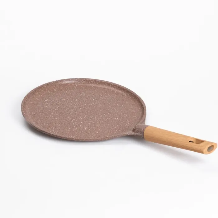 Сковорода MGC для блинов 26 см с мраморным антипригарным покрытием коричневая (HP-4-429CO) - изображение 4