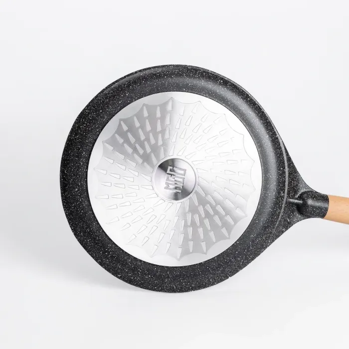 Сковорода MGC для млинців 28 см з мармуровим антипригарним покриттям чорна (HP-4-430B) - зображення 3