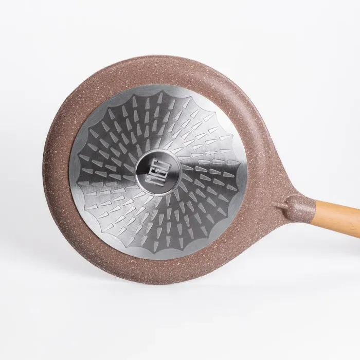Сковорода MGC для блинов 28 см с мраморным антипригарным покрытием коричневая (HP-4-430CO) - изображение 3