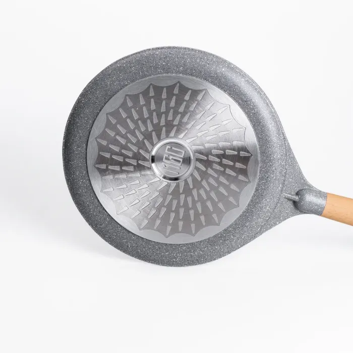 Сковорода MGC для блинов 28 см с мраморным антипригарным серым покрытием (HP-4-430G) - изображение 3