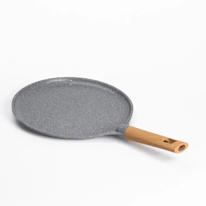 Сковорода MGC для блинов 28 см с мраморным антипригарным серым покрытием (HP-4-430G) - изображение 4