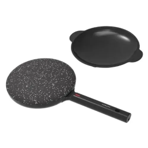 Сковорода млинниця електрична Ø20 (см) з антипригарним покриттям 600 Вт Чорний SK-07068 (SK-07068) - зображення 2