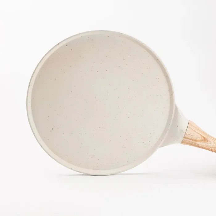Сковорода для млинців кругла 26,5 см з антипригарним покриттям бежева (HP39580W) - зображення 3