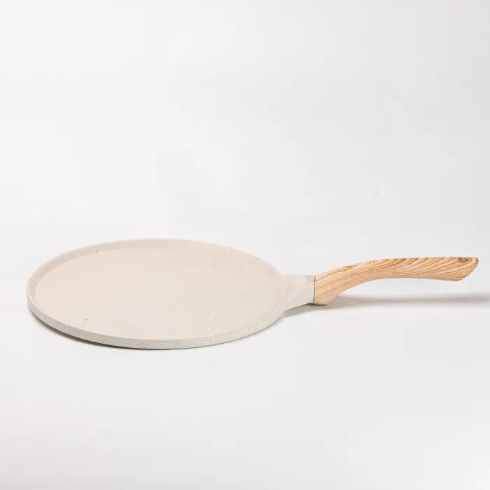 Сковорода для млинців кругла 26,5 см з антипригарним покриттям бежева (HP39580W) - зображення 5