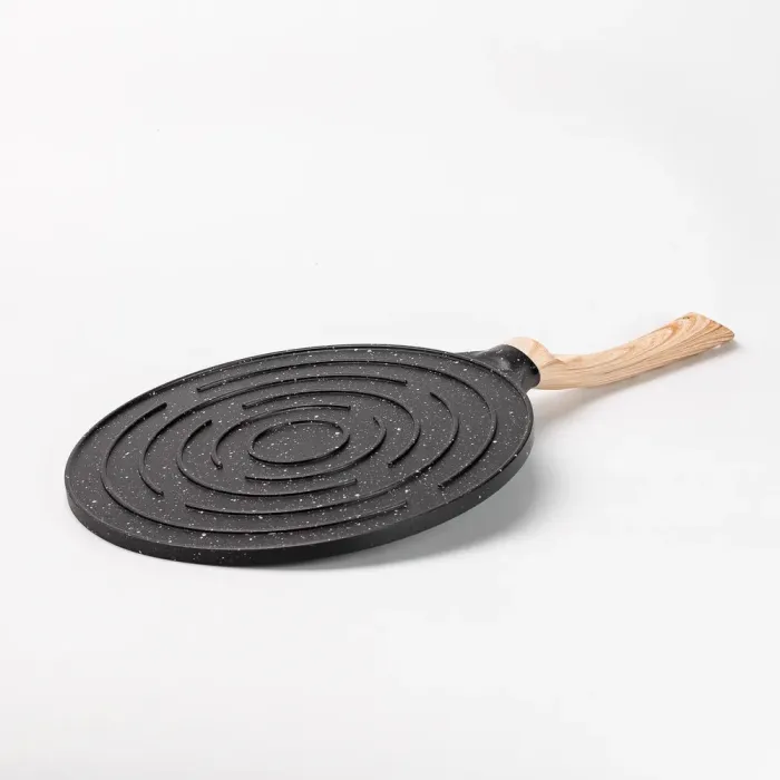 Сковорода для млинців кругла 26,5 см з антипригарним покриттям чорна (HP39580B) - зображення 4