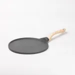 Сковорода для млинців кругла 26,5 см з антипригарним покриттям сіра (HP39580C)