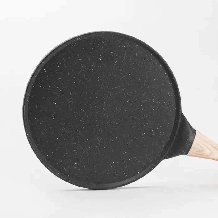 Сковорода для млинців кругла 26,5 см з антипригарним покриттям сіра (HP39580C) - зображення 5