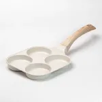 Сковорода для яєць порційна на 4 секції антипригарна пательня біла (HP39570W)