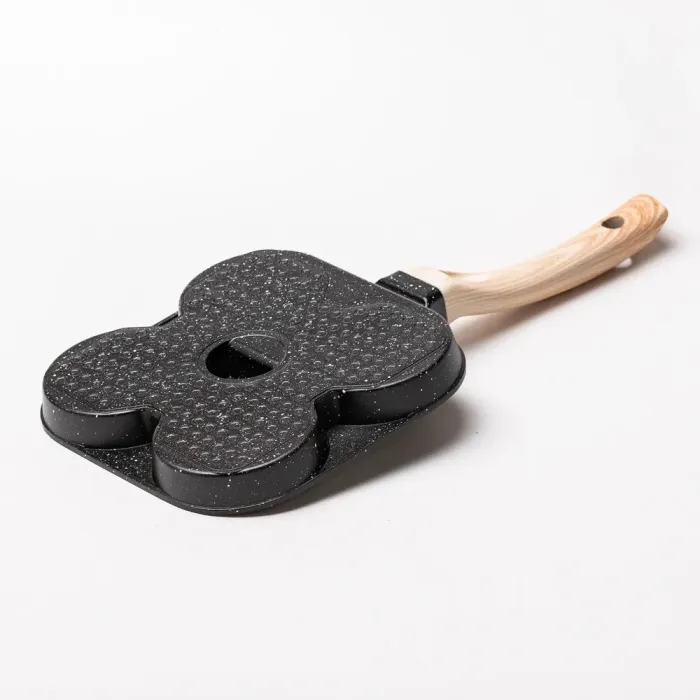 Сковорода квадратная порционная на 3 секции сковорода с антипригарным покрытием для всех плит черная (HP39571B) - изображение 6