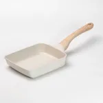 Сковорода прямокутна глибока 800 (мл) з антипригарним покриттям для всіх плит бежева (HP39573W)