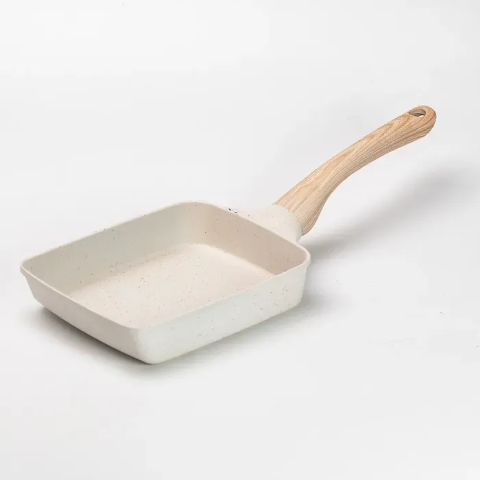 Сковорода прямоугольная глубокая 800 (мл) с антипригарным покрытием для всех бежевых плит (HP39573W) - изображение 1