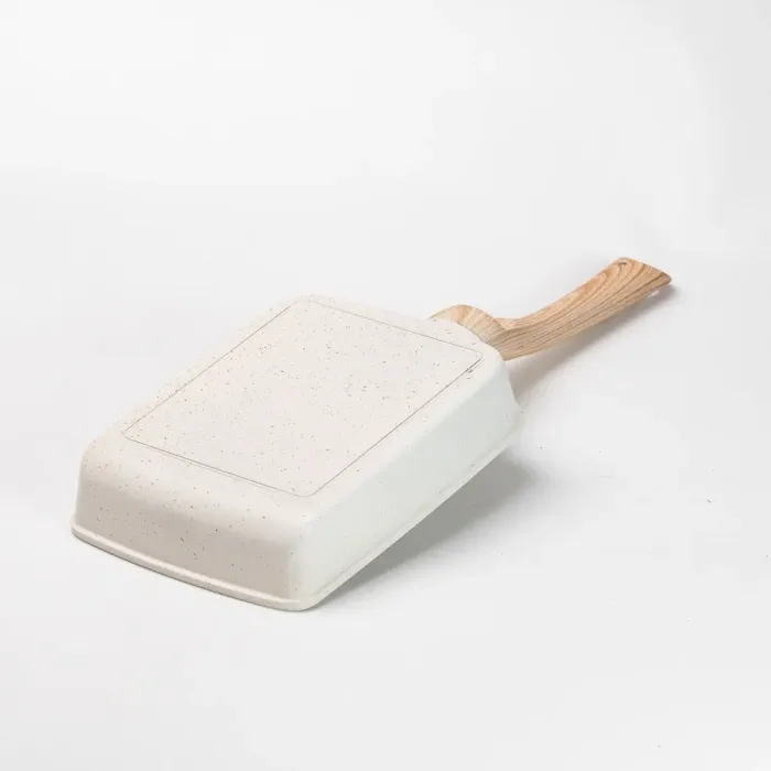 Сковорода прямоугольная глубокая 800 (мл) с антипригарным покрытием для всех бежевых плит (HP39573W) - изображение 3