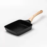 Сковорода прямокутна глибока 800 (мл) з антипригарним покриттям для всіх плит чорна (HP39573B)