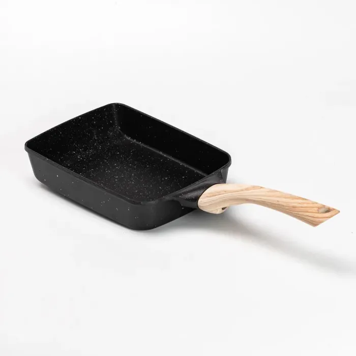 Сковорода прямоугольная глубокая 800 (мл) с антипригарным покрытием для всех плит черная (HP39573B) - изображение 4