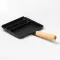 Сковорода прямоугольная на 3 секции сковорода с антипригарным покрытием для всех плит черная (HP39572B)