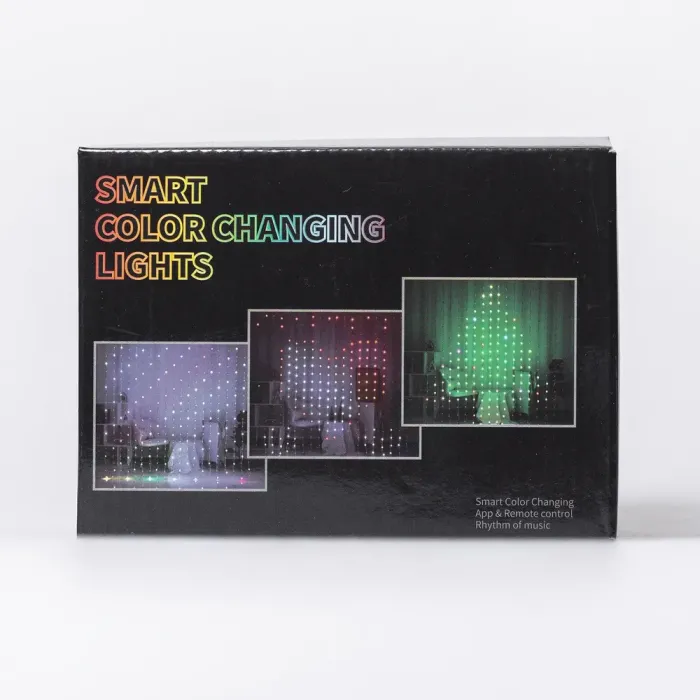 Смарт гирлянда Штора 3х2 метра мультиколор управления телефоном и пульт USB (W005SH) - изображение 9