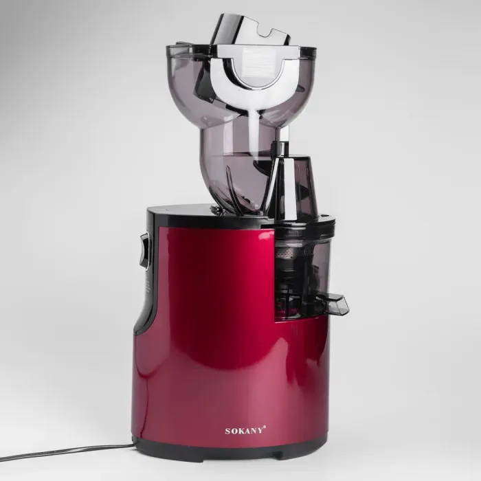 Соковыжималка шнековая для томатов 300 Вт 2 скорости Красный Sokany (JE-25) - изображение 4