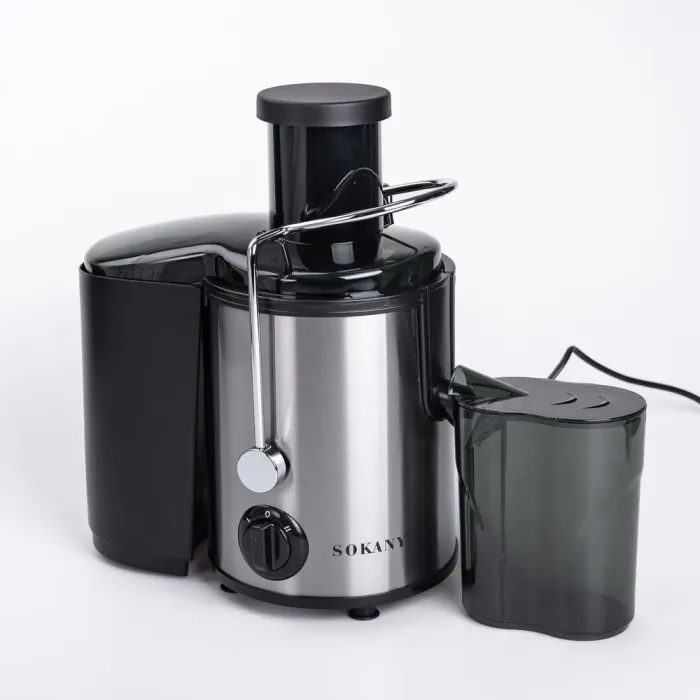 Соковыжималка электрическая шнековая 400 Вт Черная Sokany (SK-4000) - изображение 2