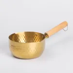 Сотейник із нержавіючої сталі 1.4 л з дерев'яною ручкою (HP-19-24-16CM)