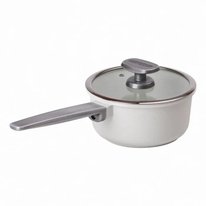 Каструля MGC з кришкою 18 см та керамічним антипригарним покриттям 1.6 л біла (HP-4-451W) - зображення 4