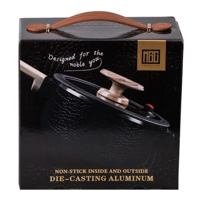 Каструля MGC з кришкою 18 см та керамічним антипригарним покриттям 1.6 л біла (HP-4-451W) - зображення 6