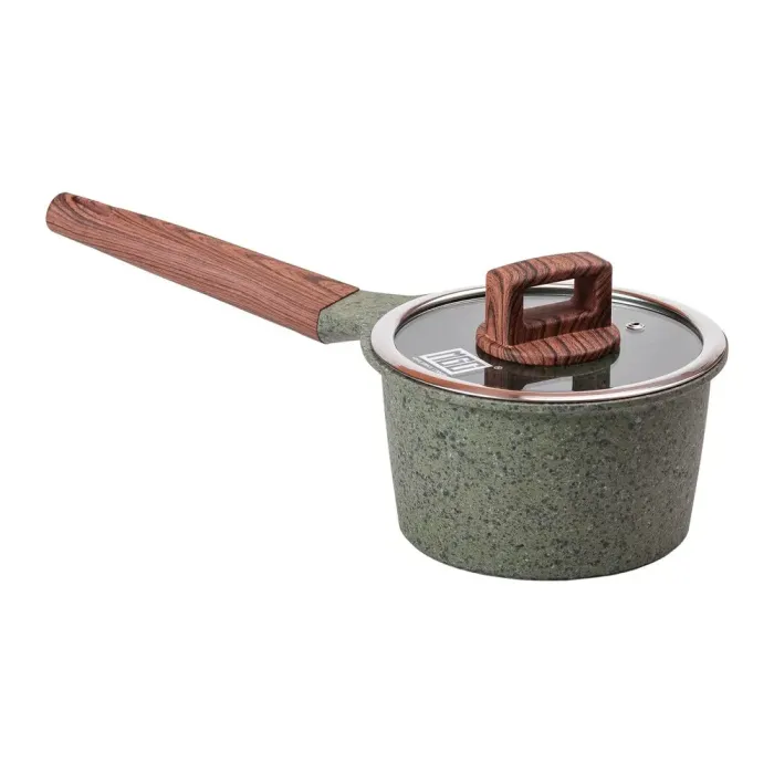 Сотейник MGC з кришкою 16 см та антипригарним покриттям 1.65 л зелений (HP-4-444GR) - зображення 1